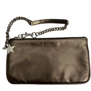 Coach Leather Mini Pouch Wristlet Limited Edition Vintage